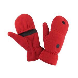 Result Unisex Adult Fingerless Gloves / Red